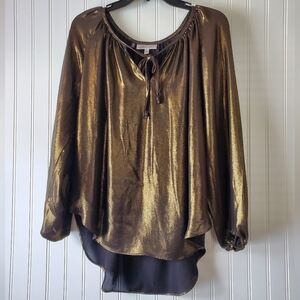 Jennifer Lopez Metallic Shirt Women's Sz L